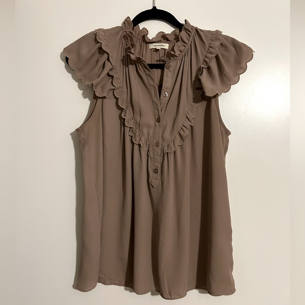 Ruffled Work Tank Top